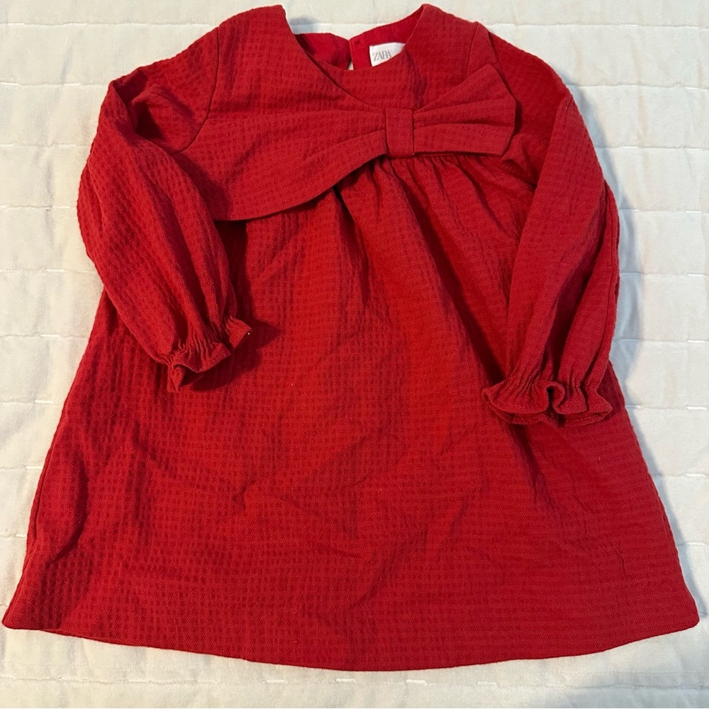 Zara Red Bow Dress
